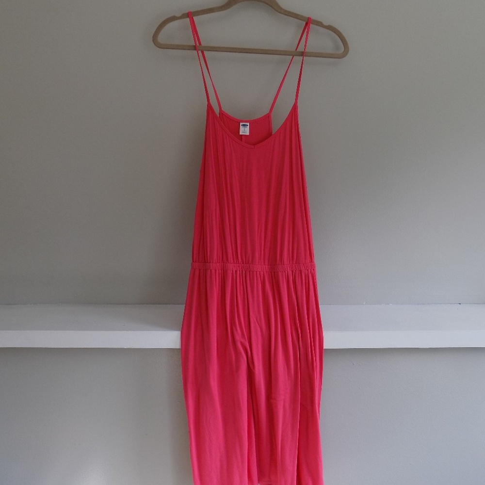 Old Navy Pink knit dress Small Tall EUC